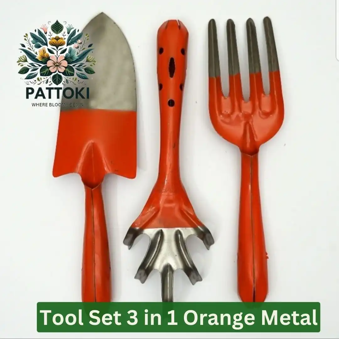 3-in-1 Orange Metal Tool Set - Versatility, Efficiency, and Style Combined!