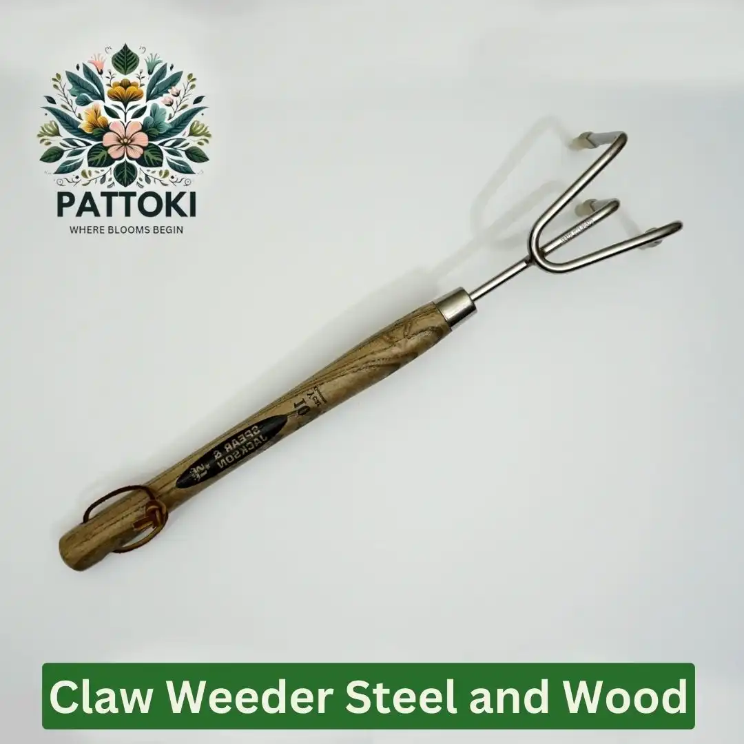 Conquer Weeds with Ease: Claw Weeder Steel and Wood - Precision, Durability, and Style Combined!